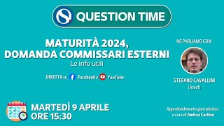 Maturità 2024 domanda commissari esterni le info utili Le risposte alle vostre domande [upl. by Colt]