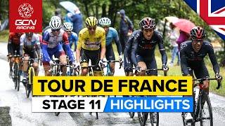 Tour de France 2021 Stage 11 Highlights  Cracks Start To Show amp A Surprise Winner On Mont Ventoux [upl. by Elmajian]