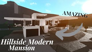 Bloxburg  Mega Modern Luxury Mansion  Tour and Speedbuild [upl. by Adlemy294]