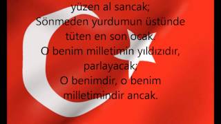 istiklal marşı sozleriturkish anthem lyrics HD [upl. by Monteria672]