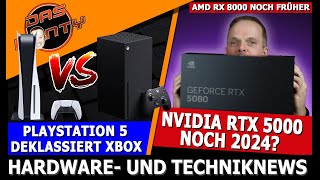 Nvidia RTX 5000 noch 2024  AMD RX 8000 kommt früher  Playstation 5 deklassiert Xbox Series  News [upl. by Sirc]