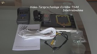 Video Türsprechanlage TSA4 CLHome Inbetriebnahme 2016 von tubehorst1 [upl. by Kele964]