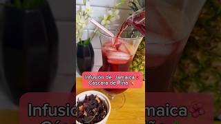 🌺🍍 Infusión de Jamaica con Cáscara de Piña ¡Refrescante y Saludable shorts recetasfit [upl. by Filbert704]