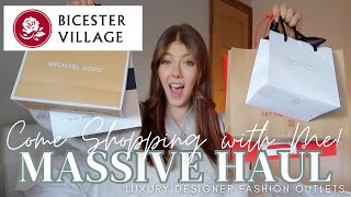 COME SHOPPING TO BICESTER VILLAGE WITH ME amp MASSIVE HAUL  LUXURY DESIGNER OUTLET VLOG DECEMBER 2023 [upl. by Ainehs]