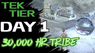 DAY 1  How We Got Skiff amp Teleporter In Only A Few Hours Early Game Raids  Ark PvP [upl. by Stucker743]