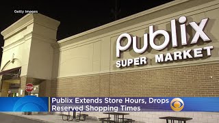 Publix Extends Store Hours Drops Reserved Shopping Times For Seniors amp First Responders [upl. by Tezile]