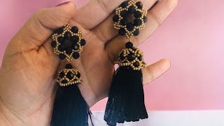 ✅Tutorial cómo hacer aretes de bisutería para damas explicando paso a paso en español 2 [upl. by Bonnie]