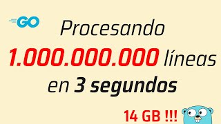 Reto del billón de líneas Golang [upl. by Nnel]