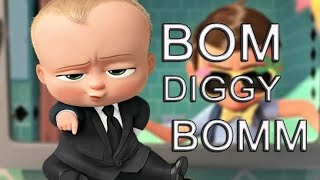 Bom Diggy Diggy  Funny Boss Baby Animated Version Boss Baby Dance Sktks [upl. by Irok]