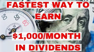 This Is The Fastest Way to Earn 1000Month In Dividends [upl. by Campball]