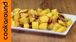 Patate al forno con speck  Ricetta contorni [upl. by Cooke]