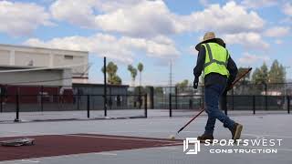 Rosemead High School Court Remodel by SportsWest Construction [upl. by Dlaregztif]