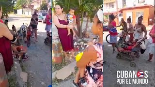 Madres Cubanas con Bebés en Brazos Exigen Solución por la Escasez de Pañales Desechables en Cuba [upl. by Hay348]