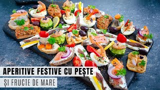 Aperitive din pește 7 idei simple pentru un platou festiv  Bucate Aromate [upl. by Nester]