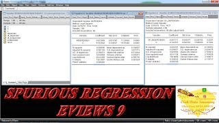 Spurious Regression EVIEWS 9 [upl. by Sral]