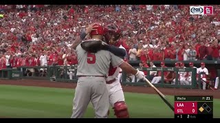 Cardinals fans give Albert Pujols a standing ovation in his return to Busch Stadium [upl. by Medorra]