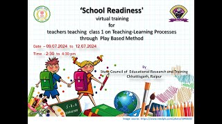 School Readiness 3 months play based virtual training for teachers teaching class 1  Day 1 [upl. by Wester]