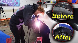 Welding amp Sealing My Widebody FRS Quarter Panels The RIGHT WAY [upl. by Ruthy]