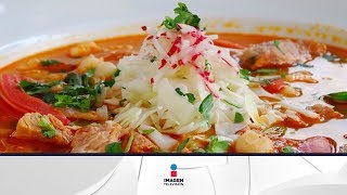 Receta de pozole de mariscos  Recipe seafood pozole [upl. by Philina]