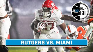 Pinstripe Bowl Rutgers vs Miami  Dec 28 2023  B1G Football in 60 [upl. by Aicinat]