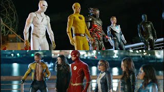 Team Flash VS Eobard Thawne Zoom Savitar Godspeed Final Fight 4K  The Flash 9x13 [upl. by Ardnued660]