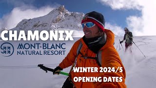 CHAMONIX Autumn Conditions and WINTER OPENING Schedule [upl. by Halverson]