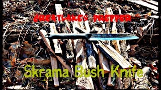 Skrama Bush Knife Testing initial impressions [upl. by Margreta]