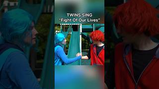 Fight Of Our Lives ♥️💙 descendants twins sharpefamilysingers [upl. by Allenrac211]