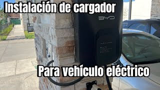 Como instalar un cargador para vehículo eléctrico fácil [upl. by Dnalyaw]