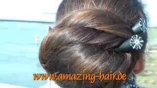 Marianne AmazingHair  Curled Buns [upl. by Hayton157]