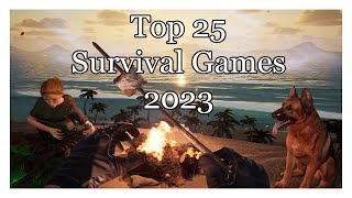 TOP 25 Des Jeux de Survie 2023 Survival Games of 2023 [upl. by Ardnusal758]