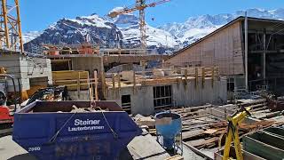 Construction situation SCHILTHORN BAHN Murren Switzerland May 2024 [upl. by Gomez]