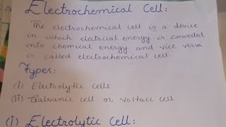 Electrochemical cell its types part 01 [upl. by Rosemari98]