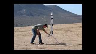 Maiden flight of my Apogee Saturn V rocket [upl. by Irrok]