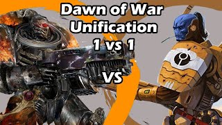 Dawn of War Unification 1 vs 1 Legion of the Damned Cultist Champ vs The Tau Empire Mella [upl. by Nimzay]