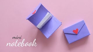 DIY Mini Notebook  How to make Notebook  Paper Craft Ideas [upl. by Osyth775]