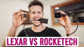 Rocketek vs Lexar CFexpress memory card reader  which one is faster 512 GB SanDisk memory card [upl. by Helfant902]