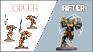 Painting Blood Angels Sanguinary Guard with Wings [upl. by Nahshon424]