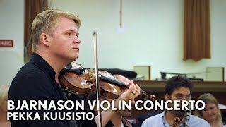 Pekka Kuusisto on Daníel Bjarnasons New Violin Concerto Philharmonia Orchestra [upl. by Saxela]