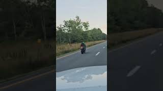 100 MPH Motorcycle passes me on interstate 100mph motorcycle interstate bike speed speedracing [upl. by Aihsatal]