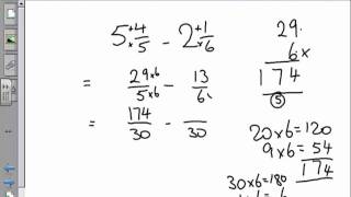 Adding and subtracting mixed numbers [upl. by Arba259]