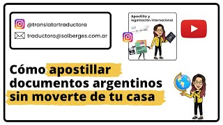 Cómo apostillar documentos argentinos desde tu casa  2024 apostilla [upl. by Sabah626]