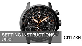 Citizen Watch Setting Instruction — U680 [upl. by Kind]