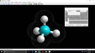 Memodelkan molekul metana menggunakan Hyperchem [upl. by Heppman]