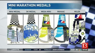 Medals revealed for the 500 Festival MiniMarathon medals [upl. by Joyann]