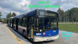 Bydgoszcz  Linia 54 Błonie  Smukała [upl. by Aronson]