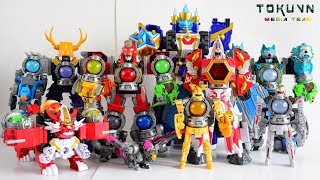 All DX Gattai Uchu Sentai Kyuranger All DX 宇宙戦隊キュウレンジャー Power Rangers Galaxy Force Megazord [upl. by Wiltsey]