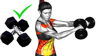 Home Dumbbell Workout to Get Stronger [upl. by Muhcan]