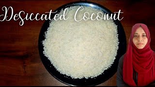 Desiccated coconut  How to make desiccated coconut  Desiccated coconut recipe in malayalam [upl. by Lais]