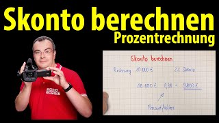 Skonto berechnen  einfach und schnell erklärt  Lehrerschmidt [upl. by Emelda784]